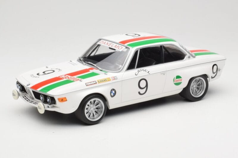 BMW 2800 CS E9 #9 Castrol BMW T. Moorkens / E. Haxhe 24 Hours of Spa 1971 Minichamps 1:18 155712709 Fém