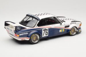 BMW 3.0 CSL E9 Garage Du Bac #76 P. Depnic / H. Coulon 24 Hours of Le Mans 1977 Minichamps 1:18 155772576 Fém – 2. kép a 6-ből