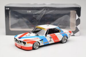 BMW 3.0 CSL E9 #2 Luigi Racing A. de Fierlant / P. Xhenceval Winners 24 Hours of Spa 1975 Minichamps 1:18 155752602 Fém – 6. kép a 6-ből
