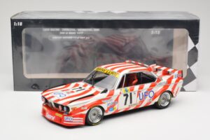 BMW 3.0 CSL E9 #71 Luigi Racing P. Xhenceval / J. Dieudonné 24 Hours of Le Mans 1977 Minichamps 1:18 155772571 Fém – 6. kép a 6-ből