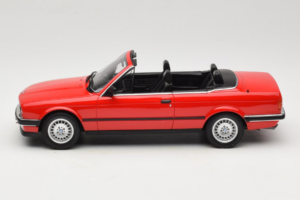 BMW 325i E30 Kabrió Élénkpiros Otto 1:18 OT1194 Gyanta – 3. kép a 6-ből
