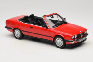 BMW 325i E30 Kabrió Élénkpiros Otto 1:18 OT1194 Gyanta – 4. kép a 6-ből