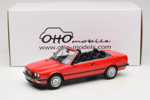 BMW 325i E30 Kabrió Élénkpiros Otto 1:18 OT1194 Gyanta – 6. kép a 6-ből