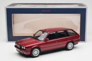 BMW 325i E30 Touring Piros Metallic Norev 1:18 183218 Fém – 6. kép a 6-ből