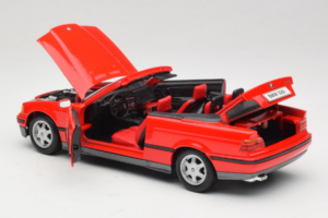 BMW 325i E36 Kabrió Piros Maisto 1:18 50229 Fém – 5. kép a 8-ből