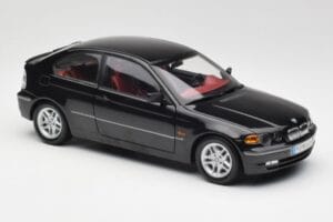 BMW 325Ti Compact E46 Fekete Kyosho 1:18 80430024440 Fém – 5. kép a 7-ből