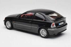BMW 325Ti Compact E46 Fekete Kyosho 1:18 80430024440 Fém – 6. kép a 7-ből