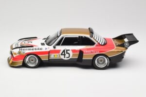 BMW 3.5 CSL E9 #45 Hermetite T. Walkinshaw / J. Fitzpatrick 24 Hours of Le Mans 1976 Minichamps 1:18 155762645 Fém – 3. kép a 6-ből