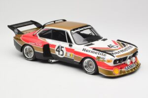 BMW 3.5 CSL E9 #45 Hermetite T. Walkinshaw / J. Fitzpatrick 24 Hours of Le Mans 1976 Minichamps 1:18 155762645 Fém – 4. kép a 6-ből