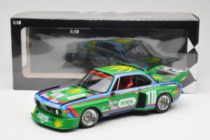 BMW 3.5 CSL E9 Schnitzer #10 D. Quester / R. Peterson 6 Hours Watkins Glen 1976 Minichamps 1:18 155762610 Fém – 6. kép a 6-ből