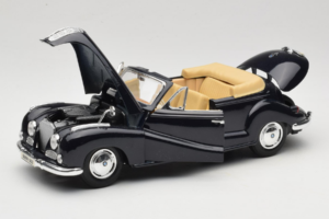 BMW 502 Kabrió Fekete Maisto 1:18 31817 Fém – 2. kép a 8-ből