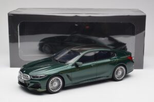 BMW Alpina B8 G16 Gran Coupe Alpina Zöld GT Spirit 1:18 GT481 Gyanta – 6. kép a 6-ből