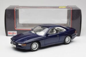 BMW E31 850i Mauritius Kék Maisto 1:18 438813100299 Fém – 8. kép a 8-ből