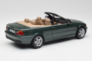 BMW 3 E46 Kabrió Zöld Kyosho 1:18 80430009757 Fém – 3. kép a 8-ből