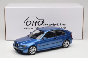 BMW 318ti E46 Compact Estoril Blue Otto 1:18 OT462 Gyanta – 6. kép a 6-ből