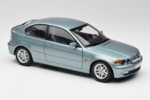 BMW 325Ti E46 Compact Világoskék Metál Kyosho 1:18 80430024439 Fém – 6. kép a 8-ből