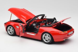 BMW Z8 E52 Roadster Élénkpiros Bburago 1:18 12032 Fém – 5. kép a 8-ből