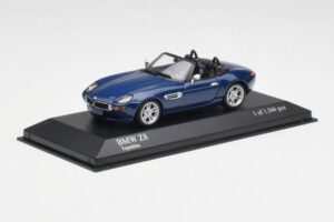 BMW Z8 E52 Topáz Kék Minichamps 1:43 431028740 Fém – 2. kép a 5-ből
