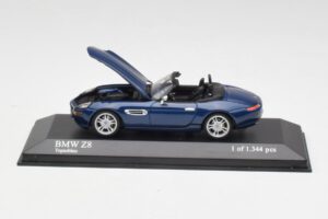 BMW Z8 E52 Topáz Kék Minichamps 1:43 431028740 Fém – 4. kép a 5-ből