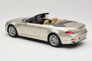 BMW 6 Series E64 Cabriolet Mineral Silver Metallic Kyosho 1:18 80430153437 Fém – 8. kép a 9-ből