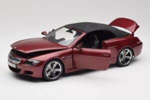 BMW M6 E64 Kabrió Piros Kyosho 1:18 80430417423 Fém – 2. kép a 8-ből