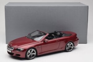 BMW M6 E64 Kabrió Piros Kyosho 1:18 80430417423 Fém – 8. kép a 8-ből