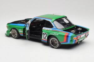 BMW 3.5 CSL E9 Gruppe 5 #12 H. Quester / G. Nilsson Zeltweg Winner 1976 Minichamps 1:18 180762012 Fém – 5. kép a 8-ből