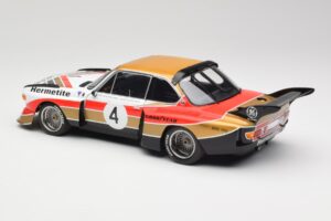 BMW 3.5 CSL E9 Gruppe 5 #4 J. Fitzpatrick / T. Walkinshaw Silverstone Winner 1976 Minichamps 1:18 180762004 Fém – 7. kép a 8-ből