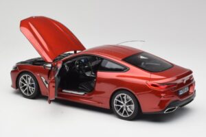 BMW M850i G15 Narancssárga Metál Norev 1:18 183285 Fém – 5. kép a 8-ből