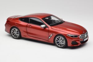BMW M850i G15 Narancssárga Metál Norev 1:18 183285 Fém – 6. kép a 8-ből