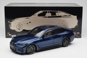 BMW i4 M50 G26 Portimao Blue Minichamps 1:18 110023012 Fém – 8. kép a 8-ből
