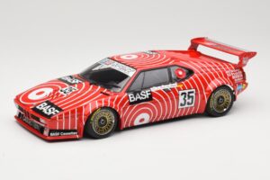 BMW M1 BASF GS Sport #35 H-J. Stuck / H. Heyer 6 Hours of Silverstone 1981 Minichamps 1:18 155812935 Fém