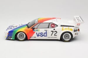 BMW M1 #72 BMW France Zol Auto B. Rousselot / J. Servanin 24 Hours of Le Mans 1981 Minichamps 1:18 180812972 Fém – 4. kép a 8-ből