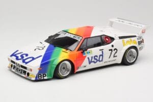 BMW M1 #72 BMW France Zol Auto B. Rousselot / J. Servanin 24 Hours of Le Mans 1981 Minichamps 1:18 180812972 Fém