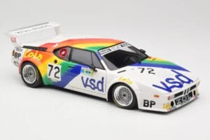 BMW M1 #72 BMW France Zol Auto B. Rousselot / J. Servanin 24 Hours of Le Mans 1981 Minichamps 1:18 180812972 Fém – 6. kép a 8-ből