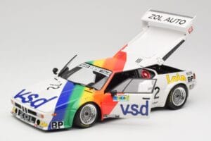 BMW M1 #72 BMW France Zol Auto B. Rousselot / J. Servanin 24 Hours of Le Mans 1981 Minichamps 1:18 180812972 Fém – 8. kép a 8-ből