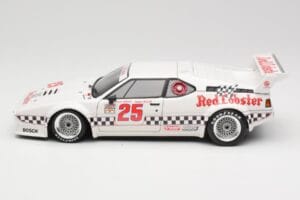 BMW M1 #25 Red Lobster D. Cowart / K. Miller LA Times GP Riverside 1981 Minichamps 1:18 180812925 Fém – 4. kép a 8-ből