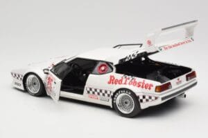 BMW M1 #25 Red Lobster D. Cowart / K. Miller LA Times GP Riverside 1981 Minichamps 1:18 180812925 Fém – 7. kép a 8-ből