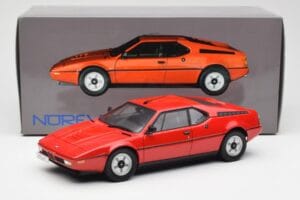 BMW M1 Piros Norev 1:18 183220 Fém – 8. kép a 8-ből