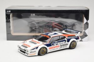 BMW M1 Schnitzer #2 H-J. Stuck Winner Deutsche Automobil Rennsport Trophy Zolder 1982 Minichamps 1:18 155822902 Fém – 6. kép a 6-ből