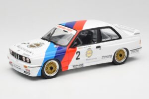 BMW M3 E30 #2 Warsteiner E. van de Poele DTM Champion 1987 Minichamps 1:18 80430396026-O Fém