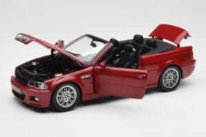 BMW M3 E46 Kabrió Piros Kyosho 1:18 08505R Fém – 2. kép a 8-ből