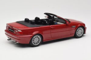 BMW M3 E46 Kabrió Piros Kyosho 1:18 08505R Fém – 3. kép a 8-ből