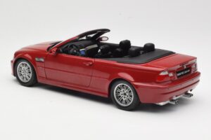 BMW M3 E46 Kabrió Piros Kyosho 1:18 08505R Fém – 7. kép a 8-ből