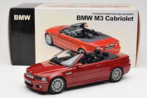 BMW M3 E46 Kabrió Piros Kyosho 1:18 08505R Fém – 8. kép a 8-ből