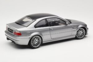 BMW M3 E46 CSL Ezüst Kyosho 1:18 08506S Fém – 3. kép a 8-ből