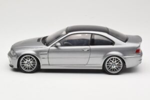 BMW M3 E46 CSL Ezüst Kyosho 1:18 08506S Fém – 4. kép a 8-ből
