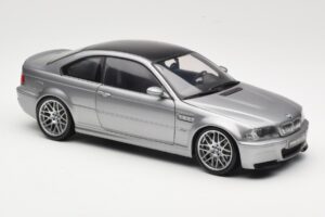 BMW M3 E46 CSL Ezüst Kyosho 1:18 08506S Fém – 6. kép a 8-ből