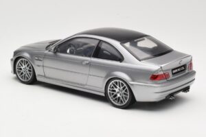 BMW M3 E46 CSL Ezüst Kyosho 1:18 08506S Fém – 7. kép a 8-ből
