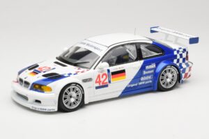 BMW M3 E46 GTR #42 J. Lehto / J. Muller ELMS 2001 Minichamps 1:18 100012192 Fém